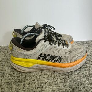 Hoka One Bondi Nimbus Cloud Radiant Yellow Lace-Up Sneakers Size 9.5 Men’s